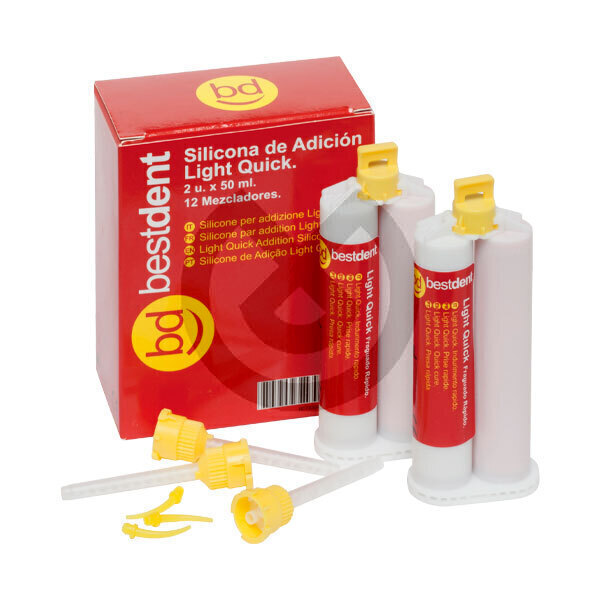 СИЛИКОН LIGHT FAST – 2x50 ml + 12 накрайника